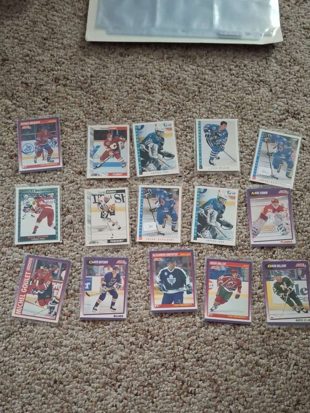 1990s Score Hockey Cards